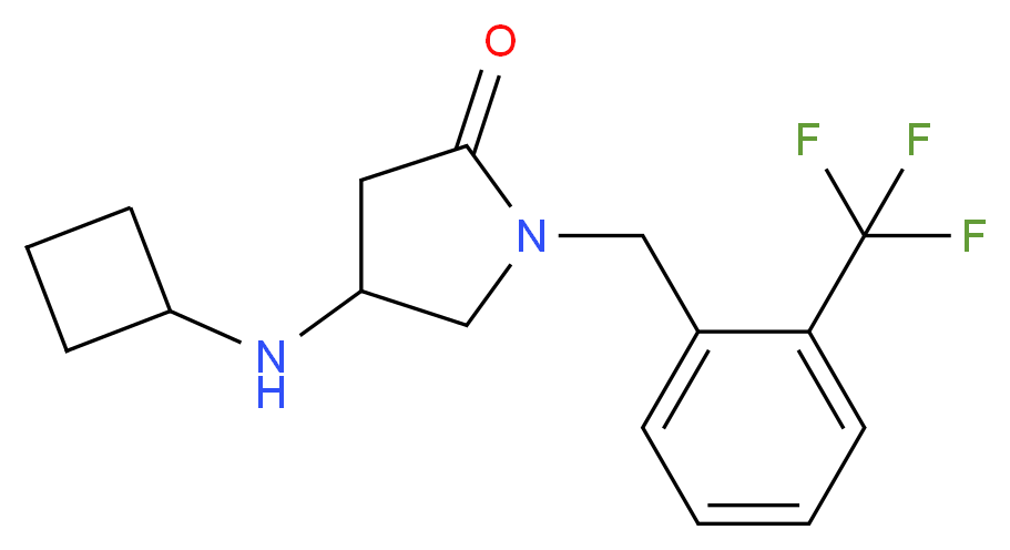 4-(cyclobutylamino)-1-[2-(trifluoromethyl)benzyl]-2-pyrrolidinone_Molecular_structure_CAS_)