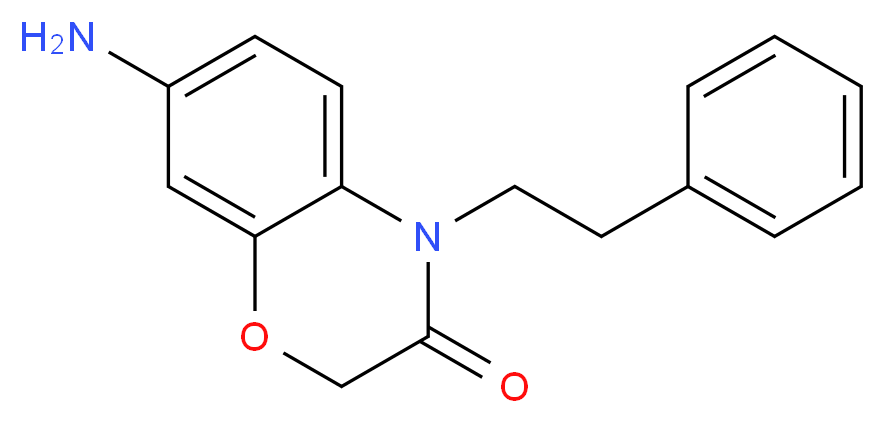 7-amino-4-phenethyl-2H-benzo[b][1,4]oxazin-3(4H)-one_Molecular_structure_CAS_)