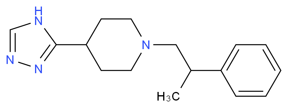 1-(2-phenylpropyl)-4-(4H-1,2,4-triazol-3-yl)piperidine_Molecular_structure_CAS_)
