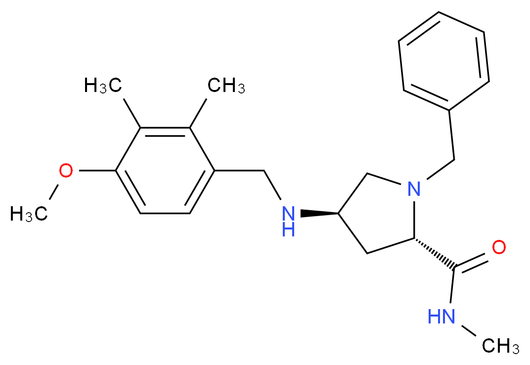 (4R)-1-benzyl-4-[(4-methoxy-2,3-dimethylbenzyl)amino]-N-methyl-L-prolinamide_Molecular_structure_CAS_)