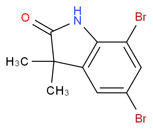 5,7-Dibromo-3,3-dimethylindolin-2-one_Molecular_structure_CAS_872271-71-1)