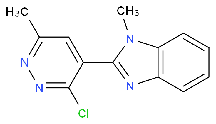 2-(3-chloro-6-methylpyridazin-4-yl)-1-methyl-1H-benzimidazole_Molecular_structure_CAS_)