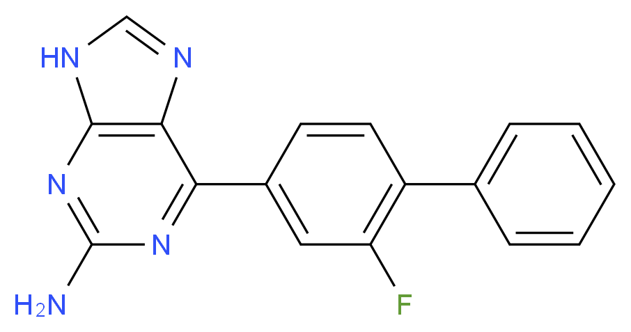 6-(2-fluorobiphenyl-4-yl)-9H-purin-2-amine_Molecular_structure_CAS_)