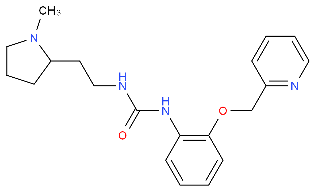 N-[2-(1-methylpyrrolidin-2-yl)ethyl]-N'-[2-(pyridin-2-ylmethoxy)phenyl]urea_Molecular_structure_CAS_)