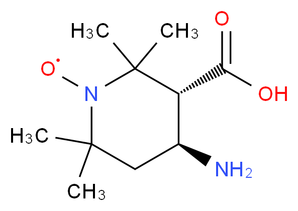 (3S,4S)-4-Amino-1-oxyl-2,2,6,6-(3R,4R)-tetramethylpiperidine-3-carboxylic Acid_Molecular_structure_CAS_691364-98-4)