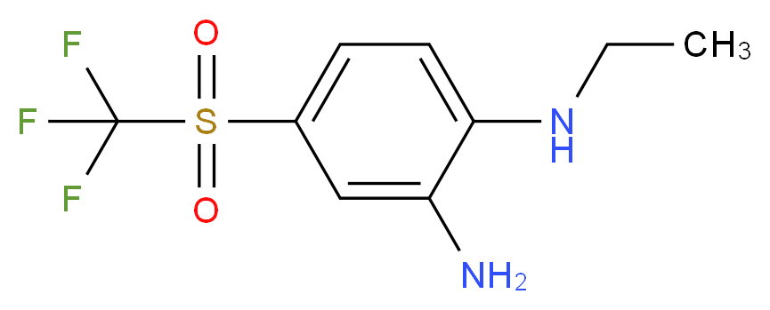 N*1*-Ethyl-4-trifluoromethanesulfonyl-benzene-1,2-diamine_Molecular_structure_CAS_)