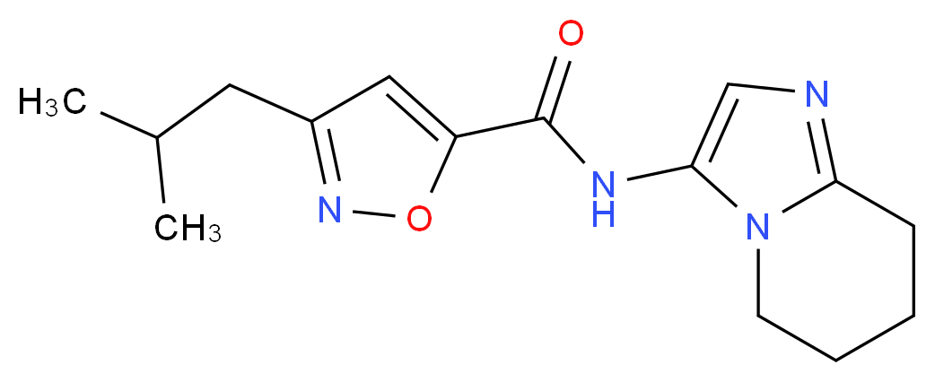 3-isobutyl-N-(5,6,7,8-tetrahydroimidazo[1,2-a]pyridin-3-yl)isoxazole-5-carboxamide_Molecular_structure_CAS_)
