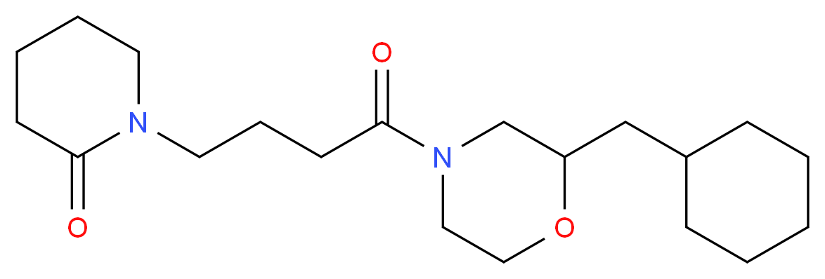1-{4-[2-(cyclohexylmethyl)-4-morpholinyl]-4-oxobutyl}-2-piperidinone_Molecular_structure_CAS_)