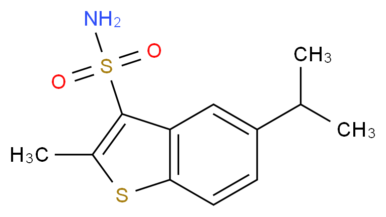 2-methyl-5-(propan-2-yl)-1-benzothiophene-3-sulfonamide_Molecular_structure_CAS_)