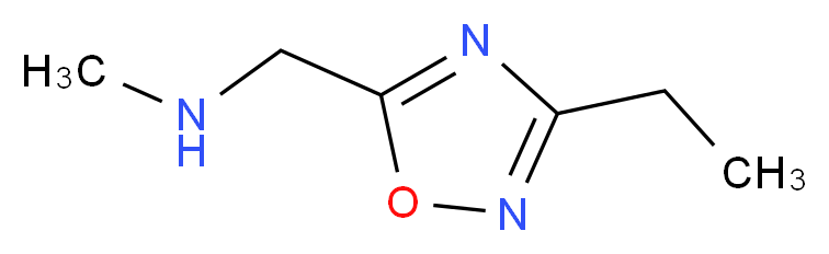 1-(3-ethyl-1,2,4-oxadiazol-5-yl)-N-methylmethanamine_Molecular_structure_CAS_1042505-40-7)