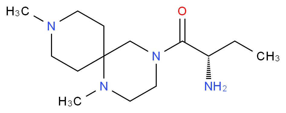(2S)-1-(1,9-dimethyl-1,4,9-triazaspiro[5.5]undec-4-yl)-1-oxobutan-2-amine_Molecular_structure_CAS_)