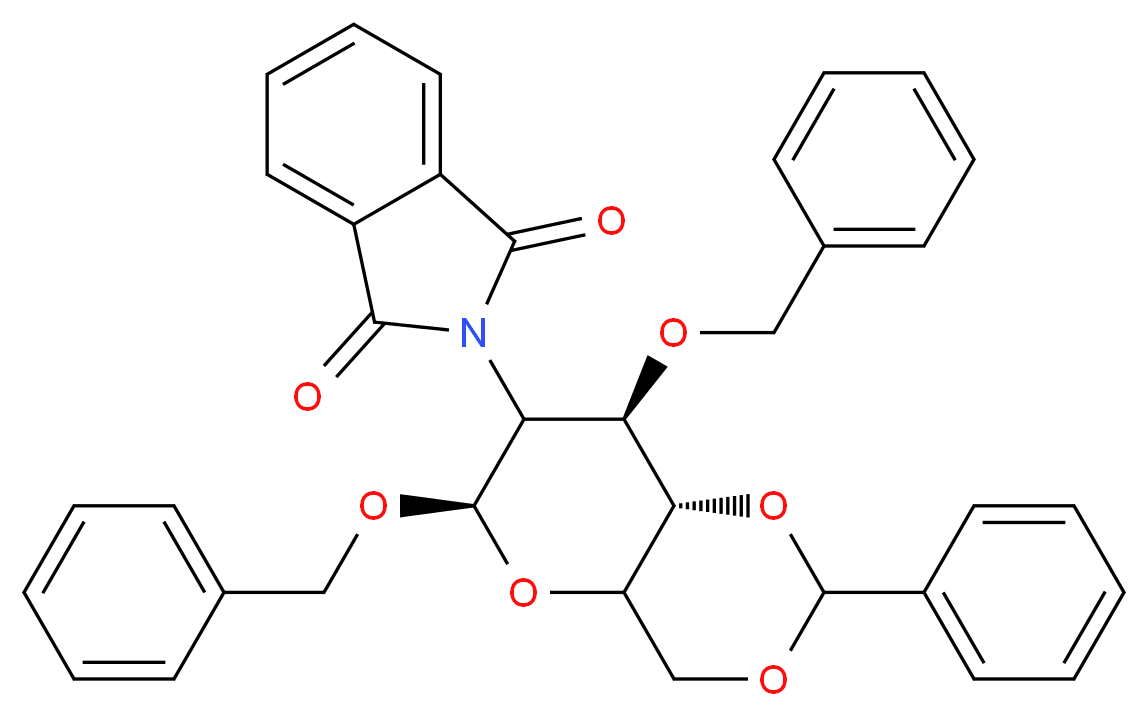 Benzyl 2-Deoxy-2-phthalimido-4,6-O-benzylidene-3-O-benzyl-β-D-glucopyranoside_Molecular_structure_CAS_80035-34-3)