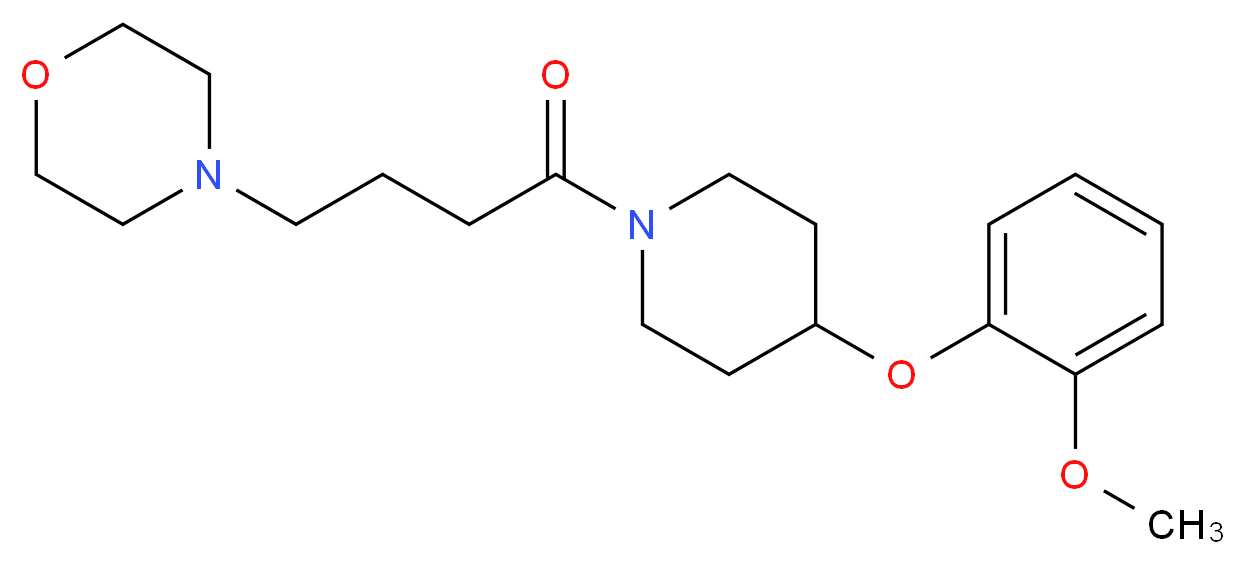 4-{4-[4-(2-methoxyphenoxy)-1-piperidinyl]-4-oxobutyl}morpholine_Molecular_structure_CAS_)