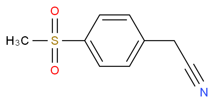 4-(Methylsulfonyl) phenylacetonitrile_Molecular_structure_CAS_)
