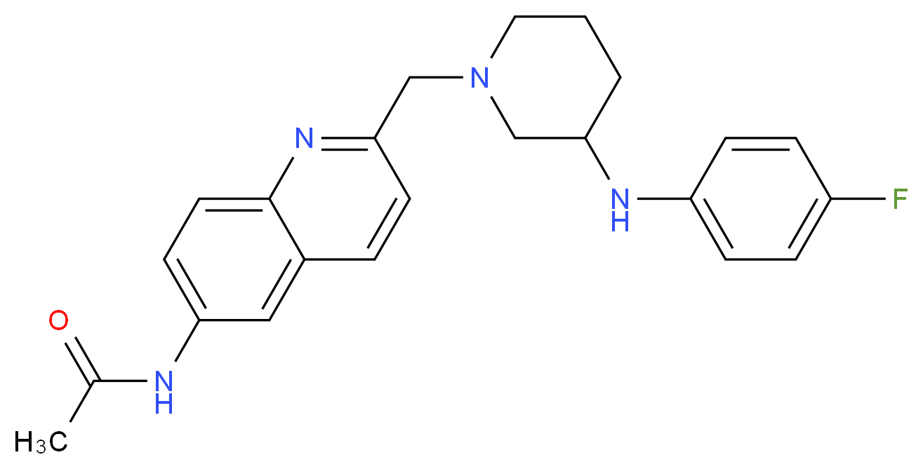 N-[2-({3-[(4-fluorophenyl)amino]-1-piperidinyl}methyl)-6-quinolinyl]acetamide_Molecular_structure_CAS_)