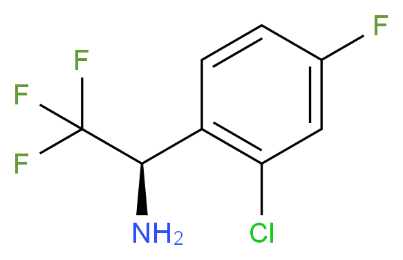 (1R)-1-(2-CHLORO-4-FLUOROPHENYL)-2,2,2-TRIFLUOROETHYLAMINE_Molecular_structure_CAS_)