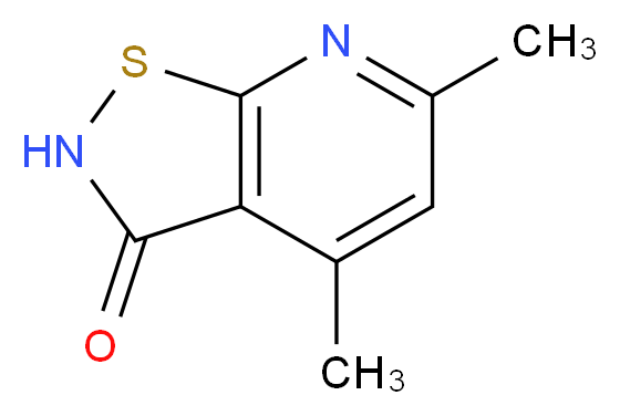 4,6-Dimethylisothiazolo[5,4-b]pyridin-3(2H)-one_Molecular_structure_CAS_60750-75-6)