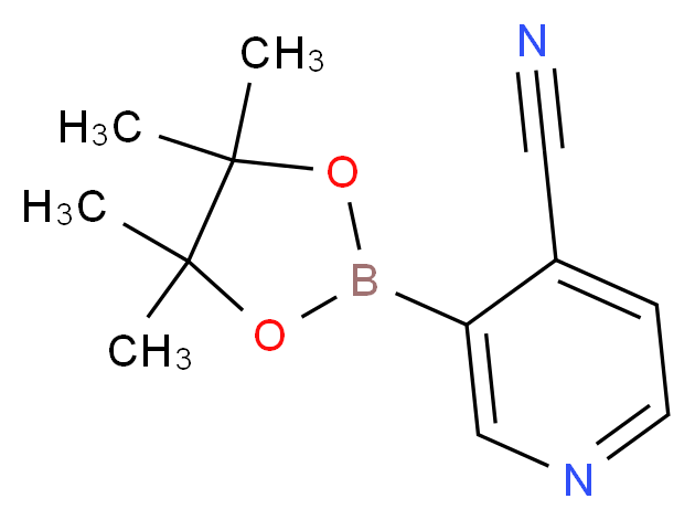 4-Cyanopyridine-3-boronic acid pinacol ester_Molecular_structure_CAS_878194-91-3)