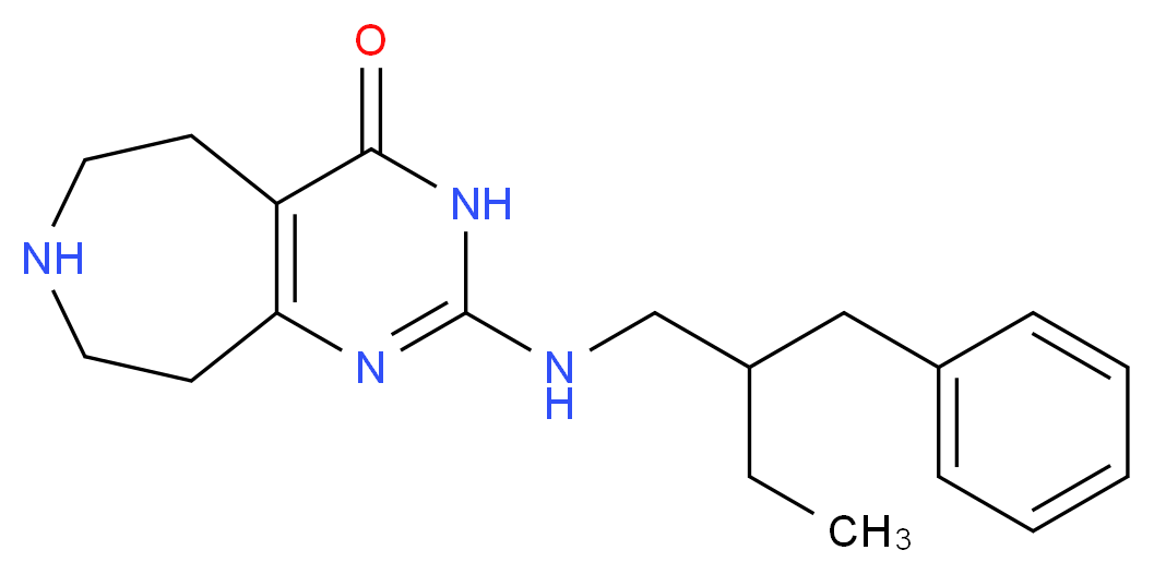 2-[(2-benzylbutyl)amino]-3,5,6,7,8,9-hexahydro-4H-pyrimido[4,5-d]azepin-4-one_Molecular_structure_CAS_)
