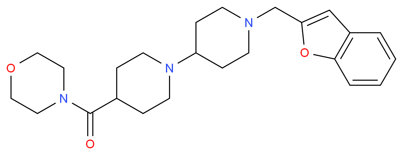 1'-(1-benzofuran-2-ylmethyl)-4-(4-morpholinylcarbonyl)-1,4'-bipiperidine_Molecular_structure_CAS_)