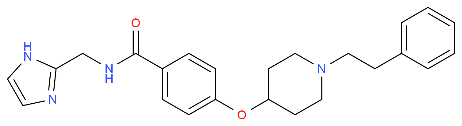 N-(1H-imidazol-2-ylmethyl)-4-{[1-(2-phenylethyl)-4-piperidinyl]oxy}benzamide_Molecular_structure_CAS_)