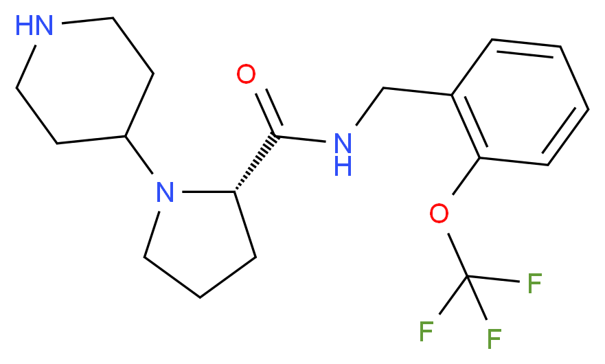 1-piperidin-4-yl-N-[2-(trifluoromethoxy)benzyl]-L-prolinamide_Molecular_structure_CAS_)