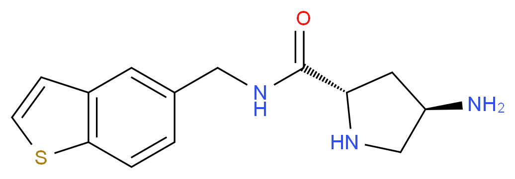 (2S,4R)-4-amino-N-(1-benzothien-5-ylmethyl)pyrrolidine-2-carboxamide_Molecular_structure_CAS_)