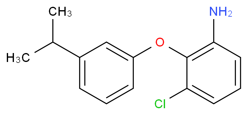 3-Chloro-2-(3-isopropylphenoxy)aniline_Molecular_structure_CAS_)