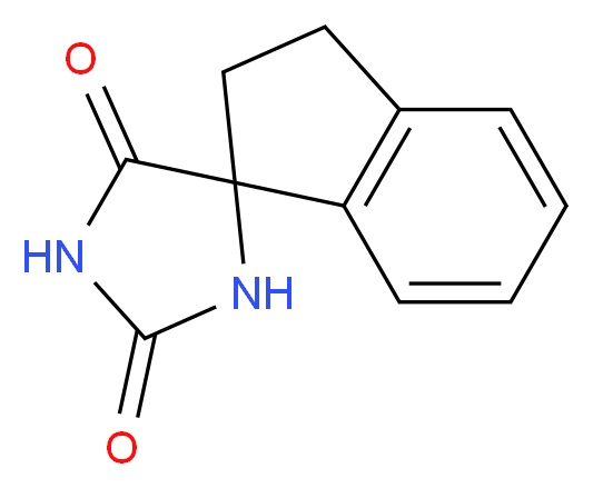 2',3'-dihydro-2H,5H-spiro[imidazolidine-4,1'-indene]-2,5-dione_Molecular_structure_CAS_6252-98-8)