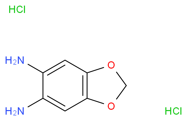 5,6-Diaminobenzo[1,3]dioxole dihydrochloride_Molecular_structure_CAS_81864-15-5)