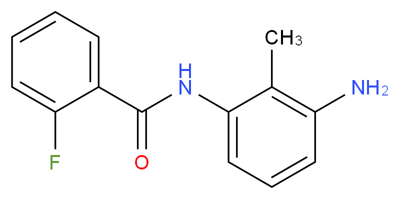 N-(3-Amino-2-methylphenyl)-2-fluorobenzamide_Molecular_structure_CAS_)