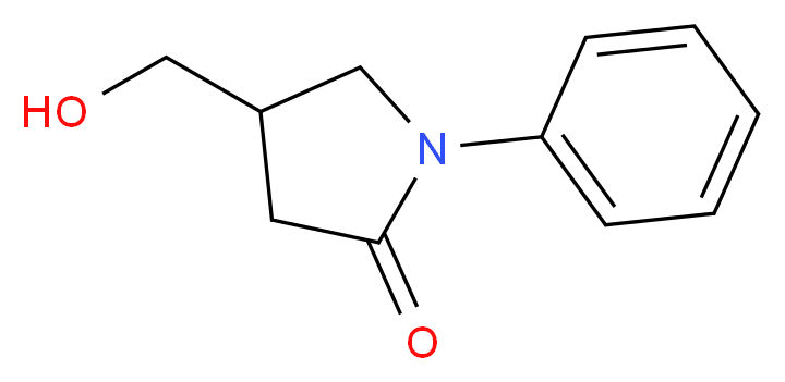 4-(hydroxymethyl)-1-phenylpyrrolidin-2-one_Molecular_structure_CAS_64320-90-7)