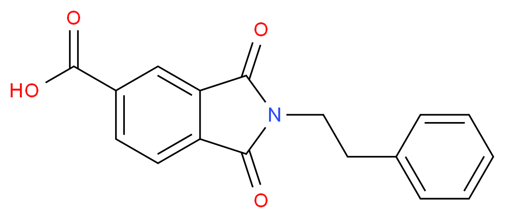 1,3-Dioxo-2-phenethyl-2,3-dihydro-1H-isoindole-5-carboxylic acid_Molecular_structure_CAS_)