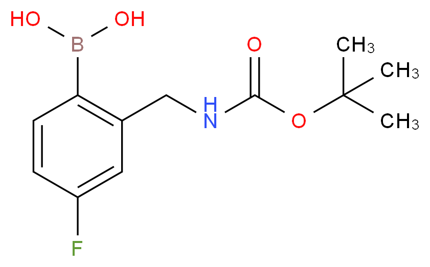 2-(Boc-aminomethyl)-4-fluorobenzeneboronic acid_Molecular_structure_CAS_850568-64-8)