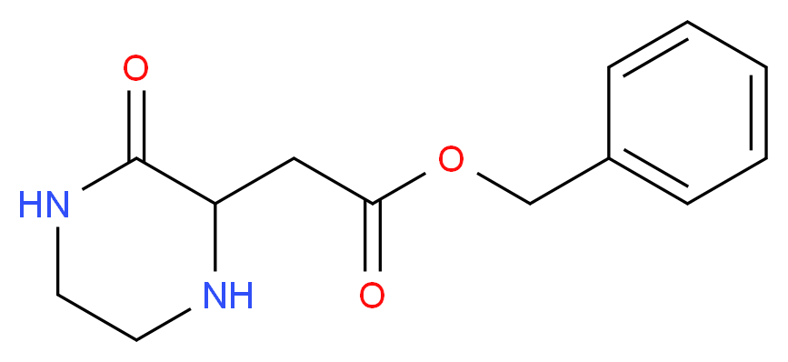 Benzyl 2-(3-oxo-2-piperazinyl)acetate_Molecular_structure_CAS_)