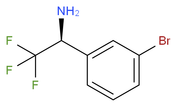 (1S)-1-(3-BROMOPHENYL)-2,2,2-TRIFLUOROETHYLAMINE_Molecular_structure_CAS_)