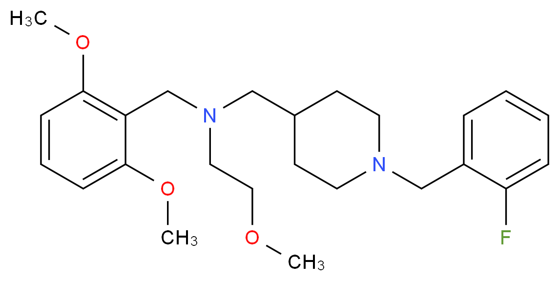(2,6-dimethoxybenzyl){[1-(2-fluorobenzyl)-4-piperidinyl]methyl}(2-methoxyethyl)amine_Molecular_structure_CAS_)