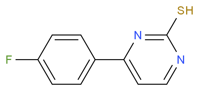 4-(4-Fluorophenyl)-2-pyrimidinethiol_Molecular_structure_CAS_)
