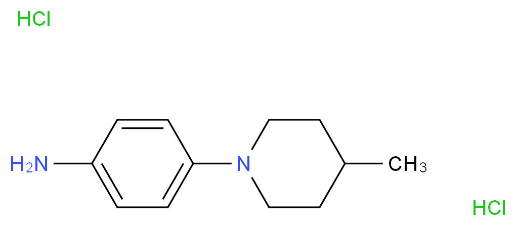 4-(4-Methylpiperidin-1-yl)aniline dihydrochloride_Molecular_structure_CAS_)