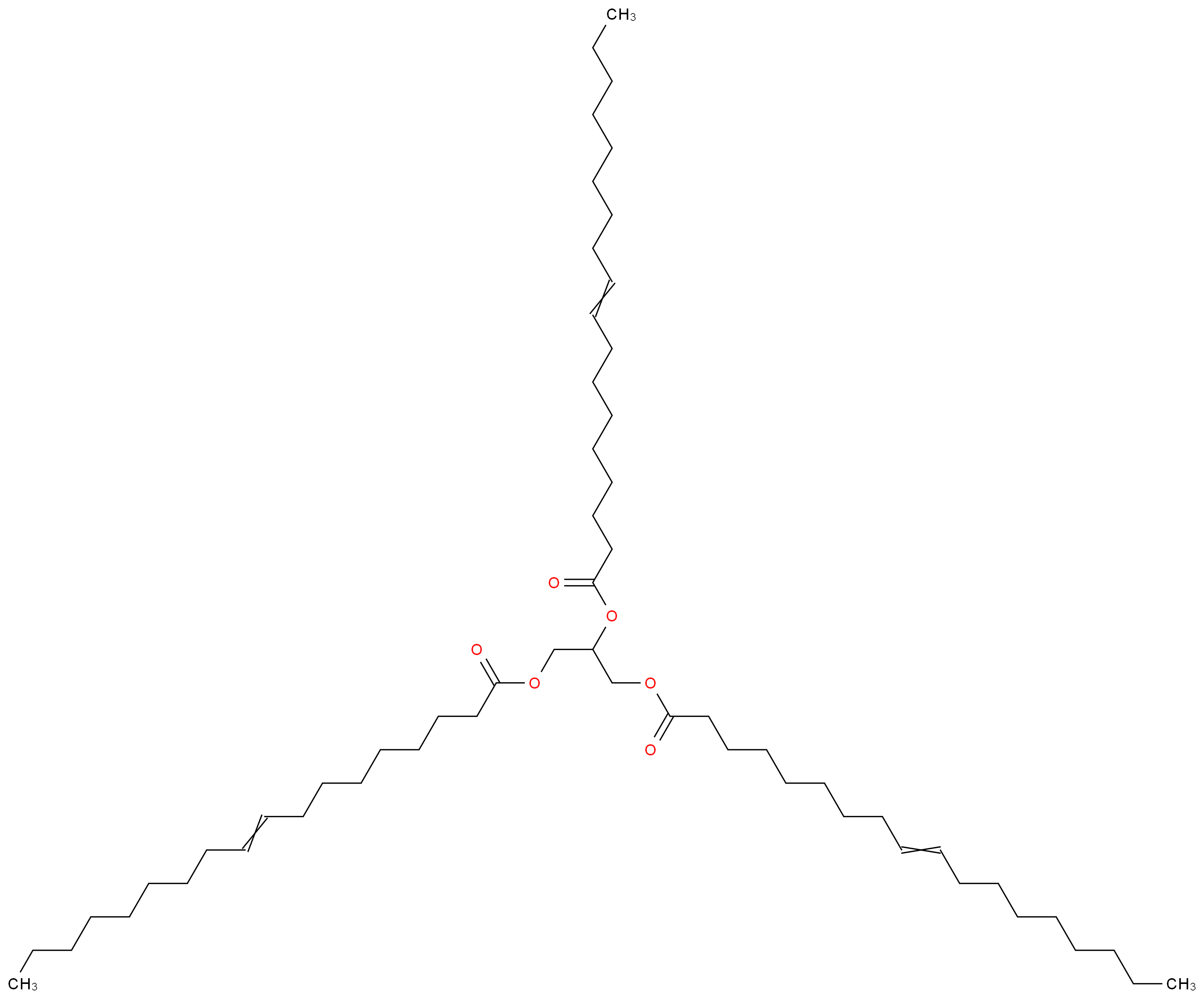 Glyceryl trioleate_Molecular_structure_CAS_122-32-7)
