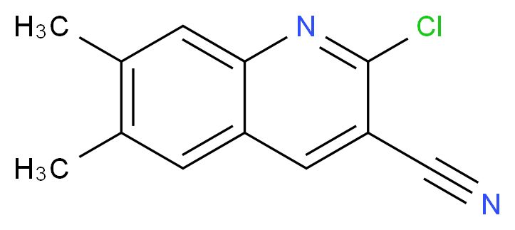 2-Chloro-6,7-dimethyl-quinoline-3-carbonitrile_Molecular_structure_CAS_)