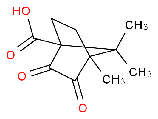 4,7,7-Trimethyl-2,3-dioxo-bicyclo[2.2.1]heptane-1-carboxylic acid_Molecular_structure_CAS_69842-14-4)