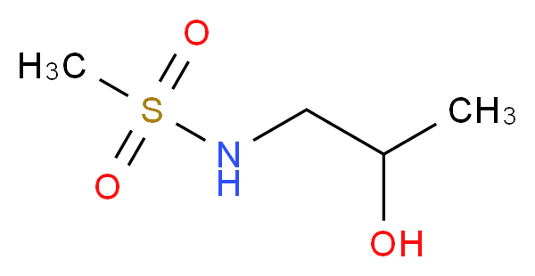 N-(2-hydroxypropyl)methanesulfonamide_Molecular_structure_CAS_)