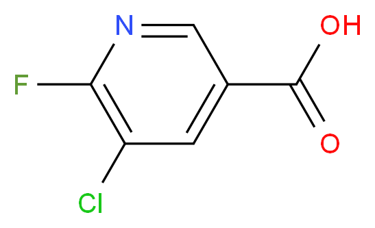 5-Chloro-6-fluoronicotinic acid_Molecular_structure_CAS_38185-57-8)