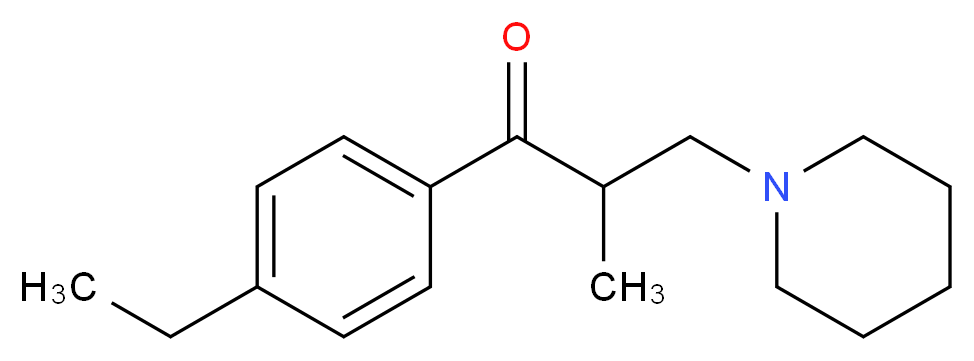 1-(4-Ethylphenyl)-2-Methyl-3-(piperidin-1-yl)propan-1-one_Molecular_structure_CAS_64840-90-0)