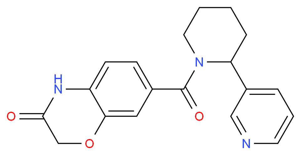 7-[(2-pyridin-3-ylpiperidin-1-yl)carbonyl]-2H-1,4-benzoxazin-3(4H)-one_Molecular_structure_CAS_)