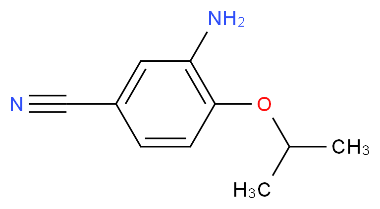 3-amino-4-(propan-2-yloxy)benzonitrile_Molecular_structure_CAS_)