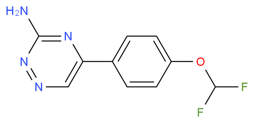 5-[4-(difluoromethoxy)phenyl]-1,2,4-triazin-3-amine_Molecular_structure_CAS_)