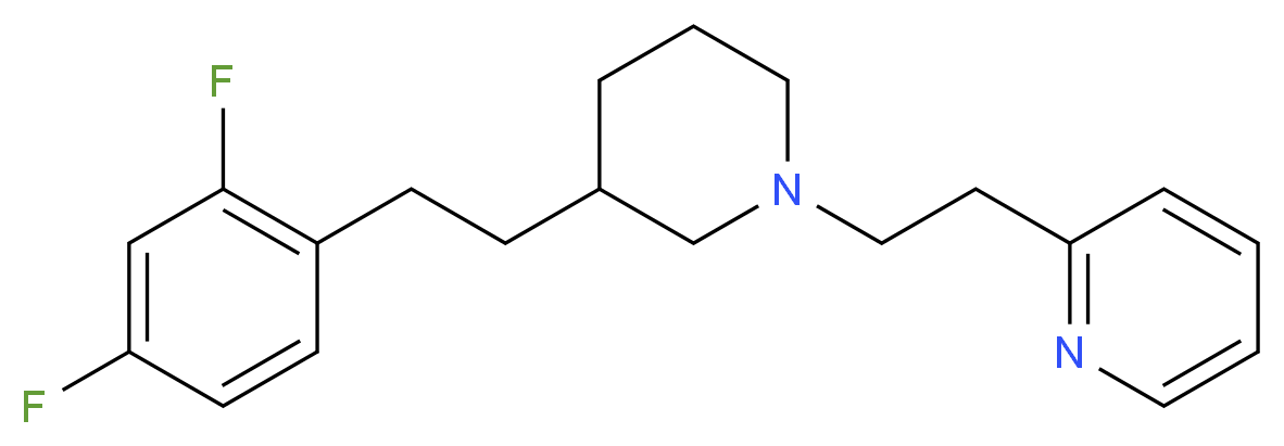 2-(2-{3-[2-(2,4-difluorophenyl)ethyl]-1-piperidinyl}ethyl)pyridine_Molecular_structure_CAS_)