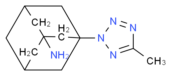 3-(5-methyl-2H-tetrazol-2-yl)-1-adamantanamine_Molecular_structure_CAS_915923-76-1)